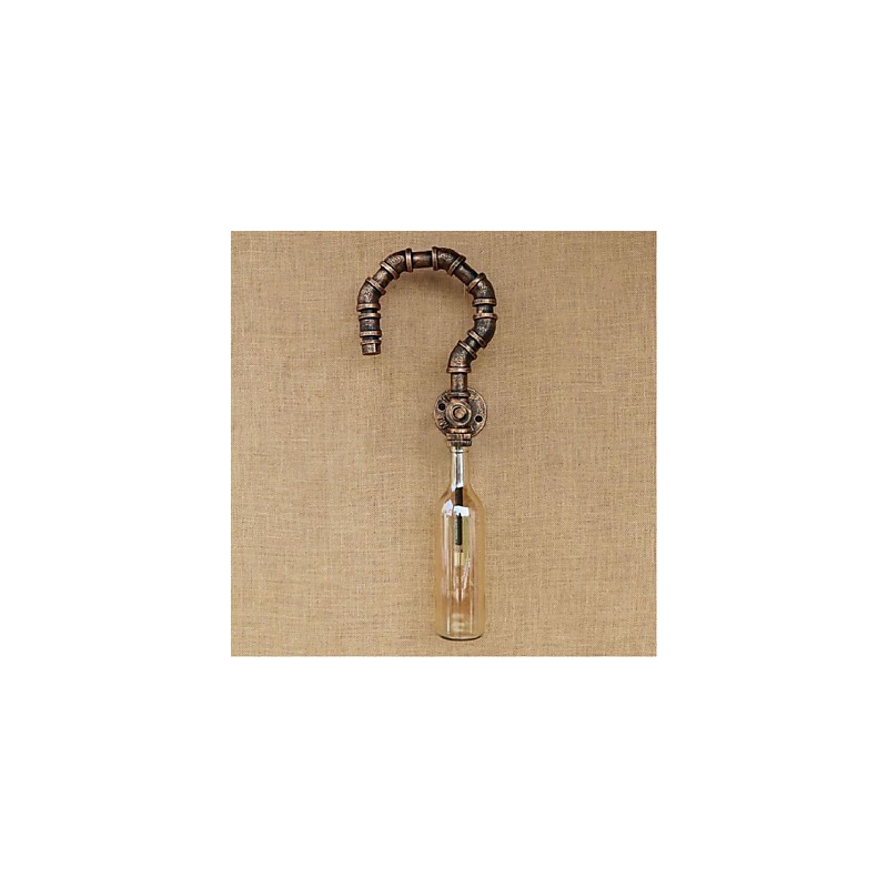 レトロアメリカンビレッジクリエイティブインダストリーウィンドデザイナーウォーターボトルウォールランプウォールライトアンバー