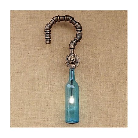 レトロアメリカンビレッジクリエイティブインダストリーウィンドデザイナーウォーターボトルウォールランプウォールライト