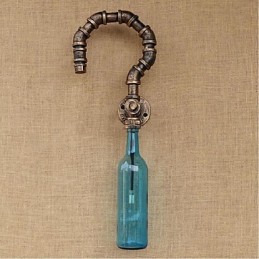 レトロアメリカンビレッジクリエイティブインダストリーウィンドデザイナーウォーターボトルウォールランプウォールライト