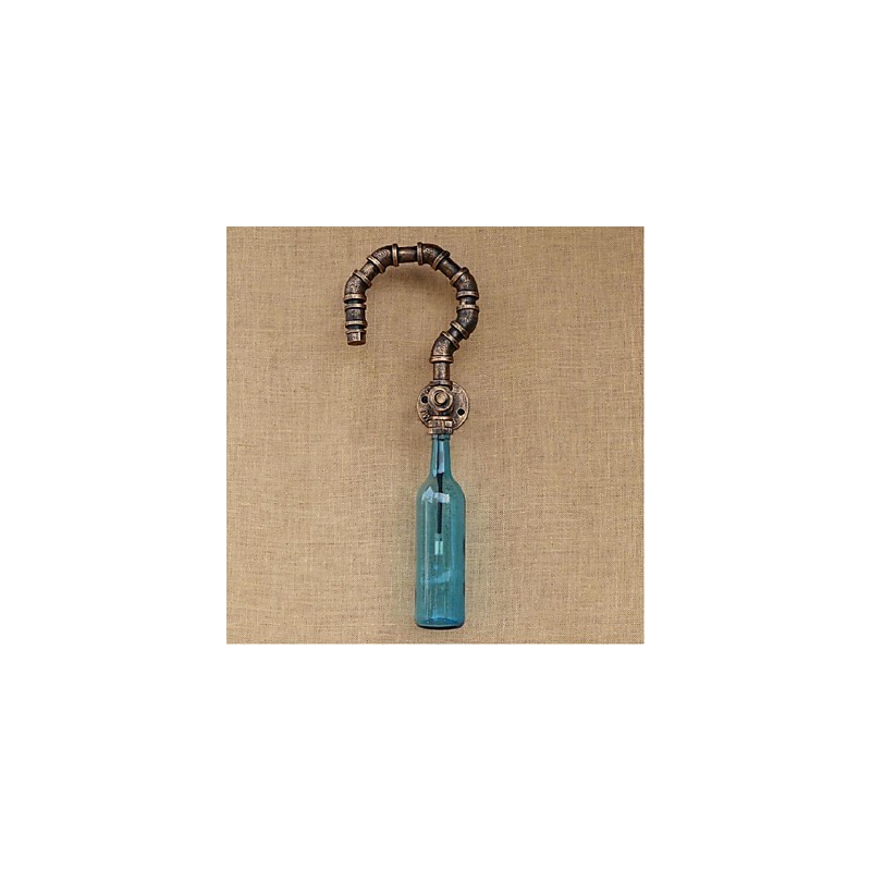 レトロアメリカンビレッジクリエイティブインダストリーウィンドデザイナーウォーターボトルウォールランプウォールライト