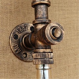 レトロアメリカンビレッジクリエイティブインダストリーウィンドデザイナーウォーターボトルウォールランプウォールライト