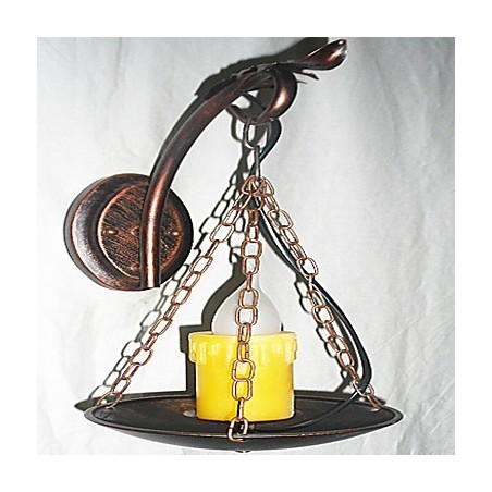 ミニスタイルのアップライト壁取り付け用燭台壁ライト用の素朴なロッジの絵画の特徴