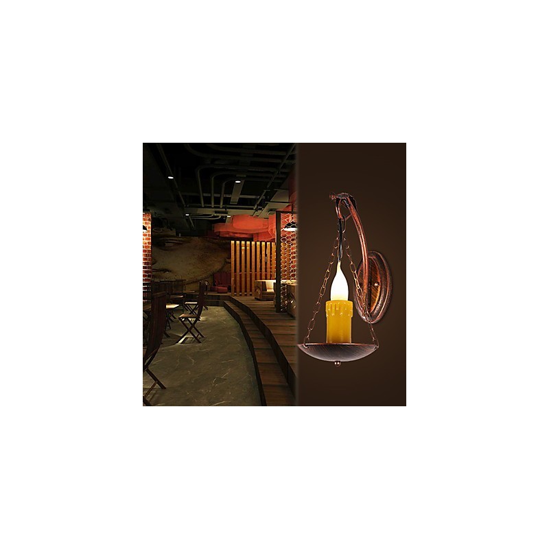 ミニスタイルのアップライト壁取り付け用燭台壁ライト用の素朴なロッジの絵画の特徴