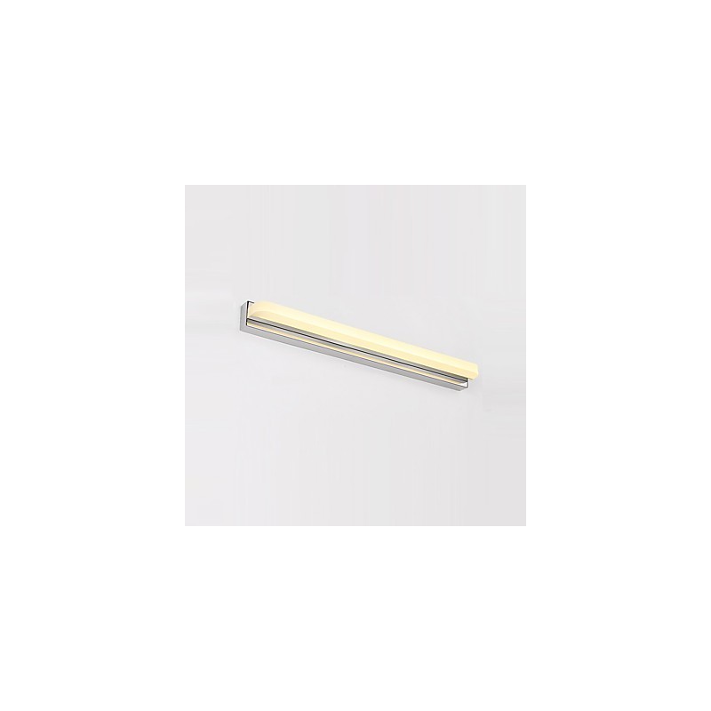 モダンで現代的なクローム機能を備えたアンビエントライトバスルーム照明ウォールライト