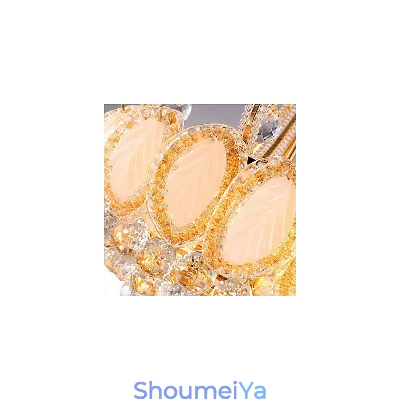 モダンラグジュアリーシャンデリアクリスタルペンダントライト直径50CM電球8個付き