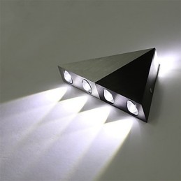 モダンな三角形の壁取り付け用燭台照明器具屋内廊下上下壁ランプスポットライトスタジオレストラン用アルミ装飾照明