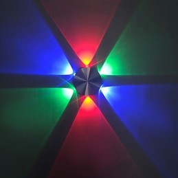 ミニスタイルの電球型壁ライトに統合されたモダンで現代的な絵画機能
