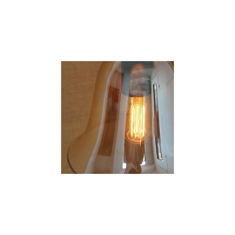 アメリカの田舎のミニマリストのリビングルームの廊下の装飾されたガラスの壁取り付け用燭台