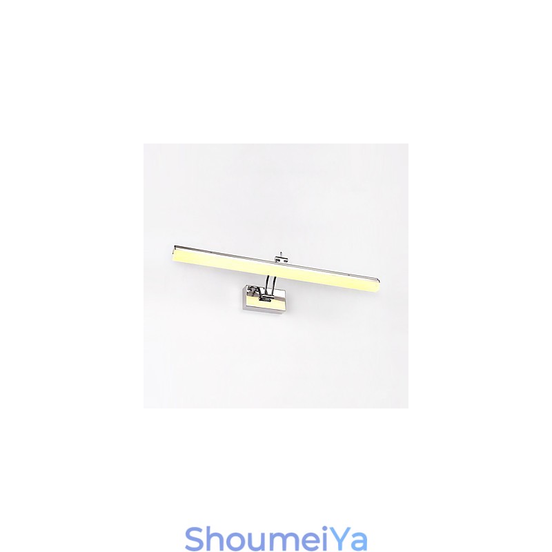 モダンで現代的なクローム機能を備えたアンビエントライトバスルーム照明ウォールライト