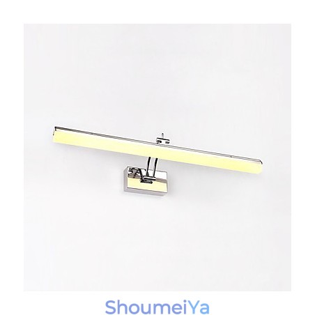 モダンで現代的なクローム機能を備えたアンビエントライトバスルーム照明ウォールライト