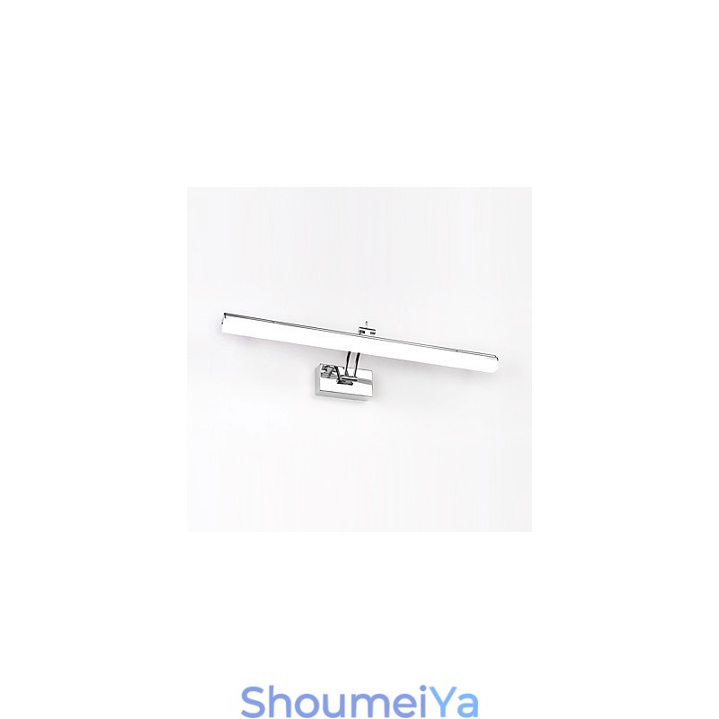 モダンで現代的なクローム機能を備えたアンビエントライトバスルーム照明ウォールライト