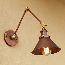 壁取り付け用燭台 真鍮 ヴィンテージ インダストリアル 壁ランプ ライト ホーム照明 屋内装飾 壁取り付け用燭台