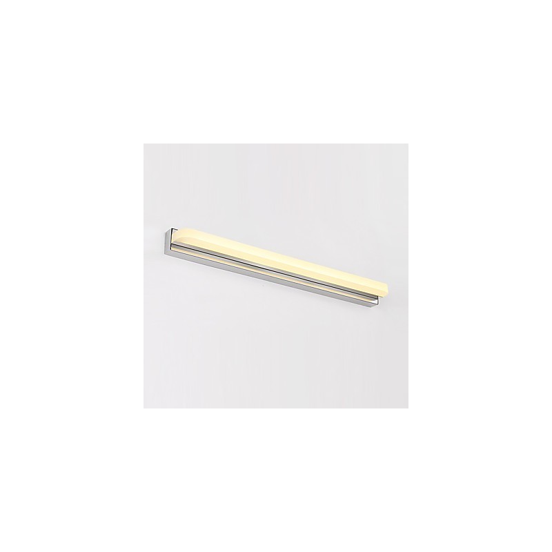 モダンで現代的なクローム機能を備えたアンビエントライトバスルーム照明ウォールライト