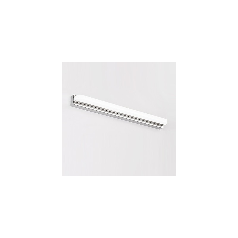 モダンで現代的なクローム機能を備えたアンビエントライトバスルーム照明ウォールライト