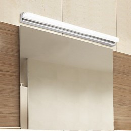 モダンで現代的なクローム機能を備えたアンビエントライトバスルーム照明ウォールライト