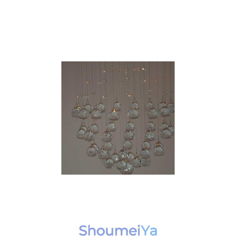 伝統的なクラシッククリスタルクロームメタルフラッシュマウント