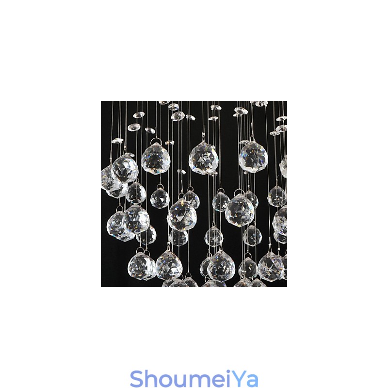 伝統的なクラシッククリスタルクロームメタルフラッシュマウント