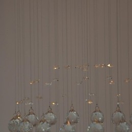 伝統的なクラシッククリスタルクロームメタルフラッシュマウント