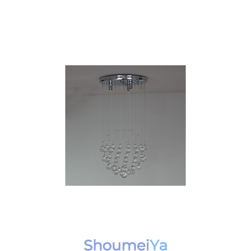 伝統的なクラシッククリスタルクロームメタルフラッシュマウント