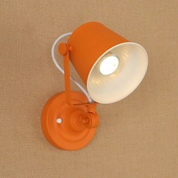 塗装されたスチール製の壁ランプダムブラックアメリカンコーヒーデコレーションレトロ壁ライトライトセーバーランプ壁