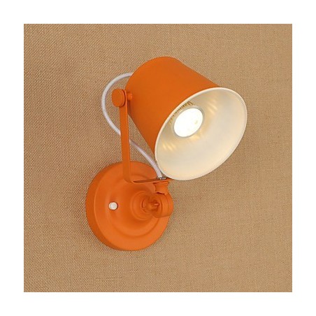 塗装されたスチール製の壁ランプダムブラックアメリカンコーヒーデコレーションレトロ壁ライトライトセーバーランプ壁