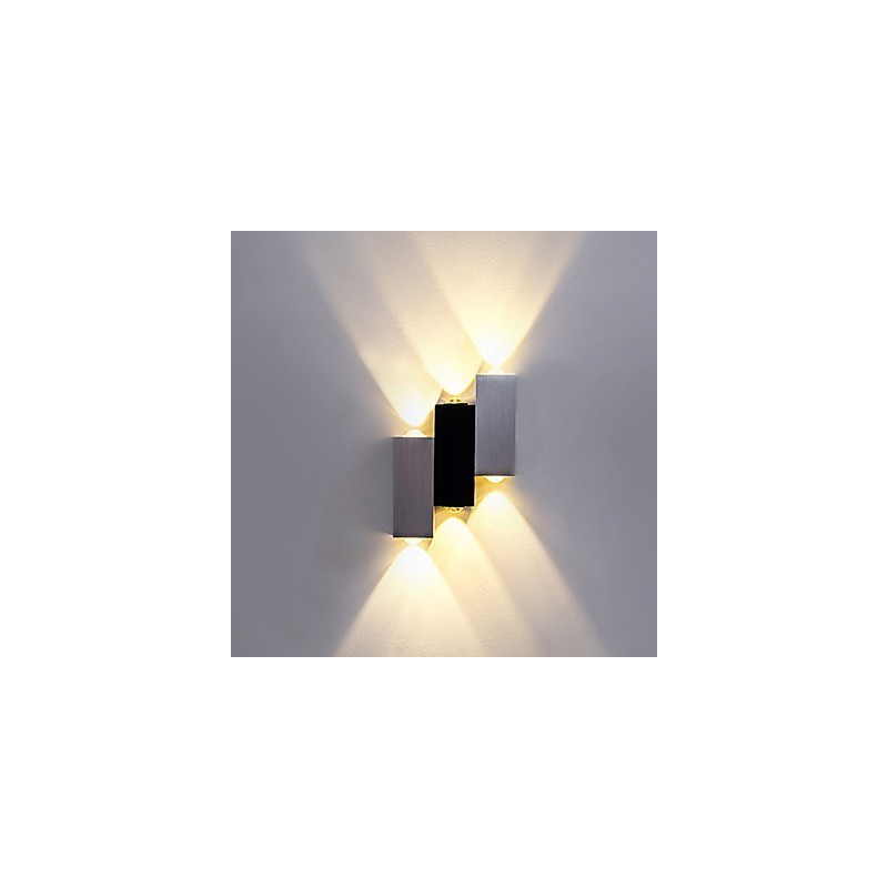 モダンで現代的なブラシ仕上げのアンビエントライトフラッシュマウントウォールライトウォールライト