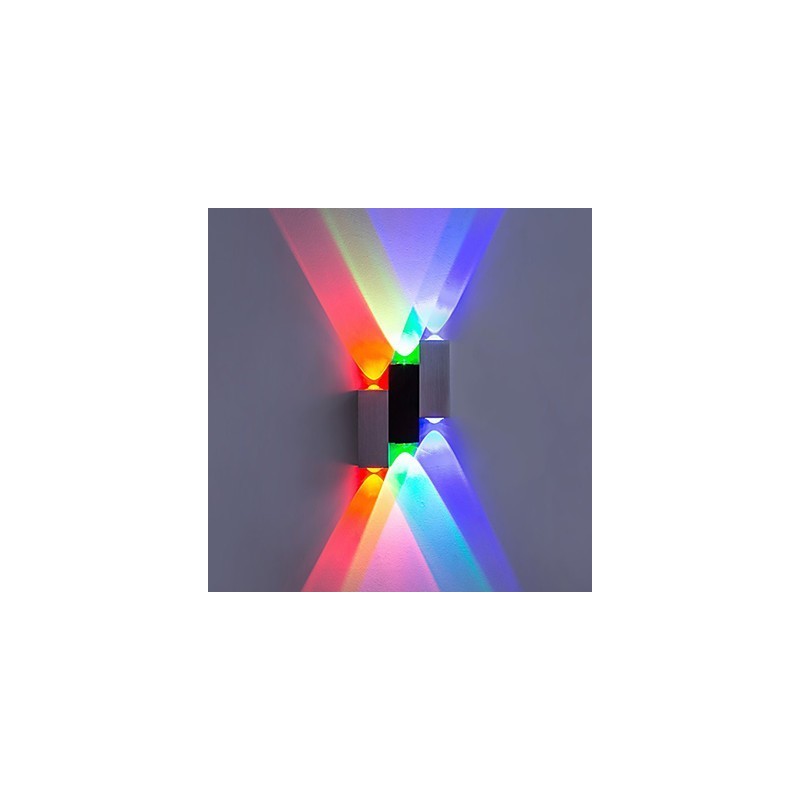 モダンで現代的なブラシ仕上げのアンビエントライトフラッシュマウントウォールライトウォールライト