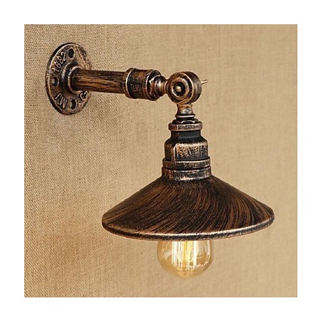 インダストリアルスタイル 北欧 水道管 壁ランプ 壁 ライトブラウン 古代