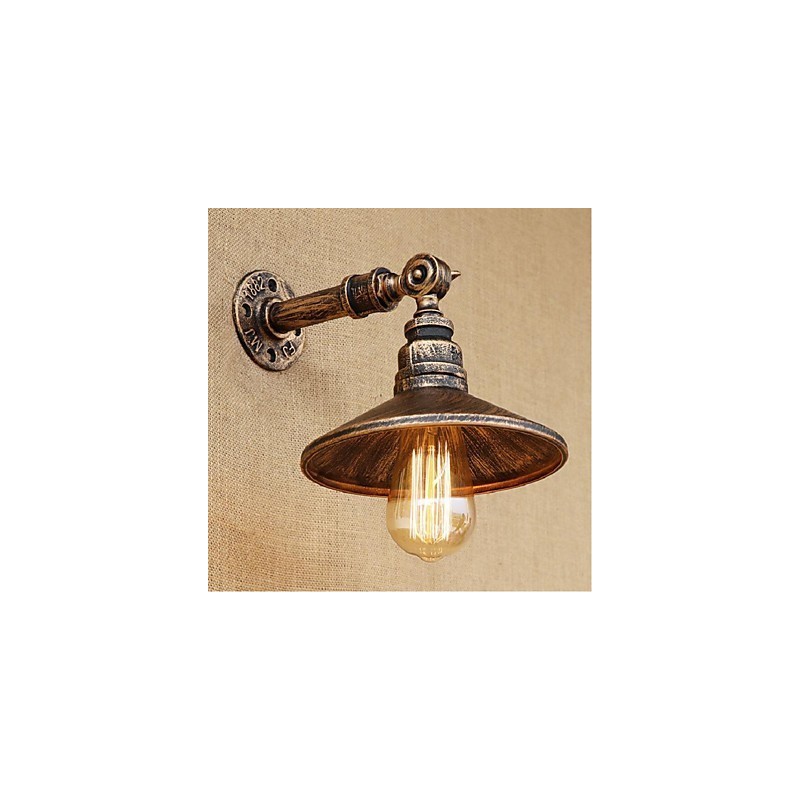 インダストリアルスタイル 北欧 水道管 壁ランプ 壁 ライトブラウン 古代