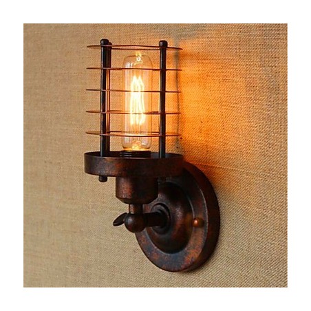 素朴なロッジカントリーアンティーク真鍮のアンビエントライトウォールスコンセウォールライト