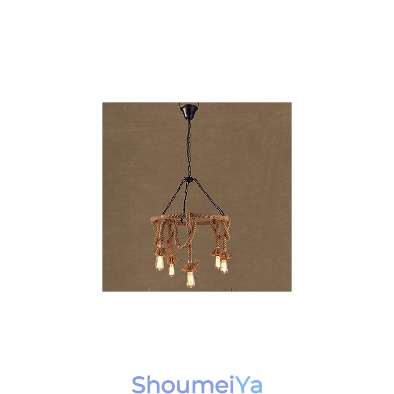 アメリカンカントリーヘンプシャンデリア