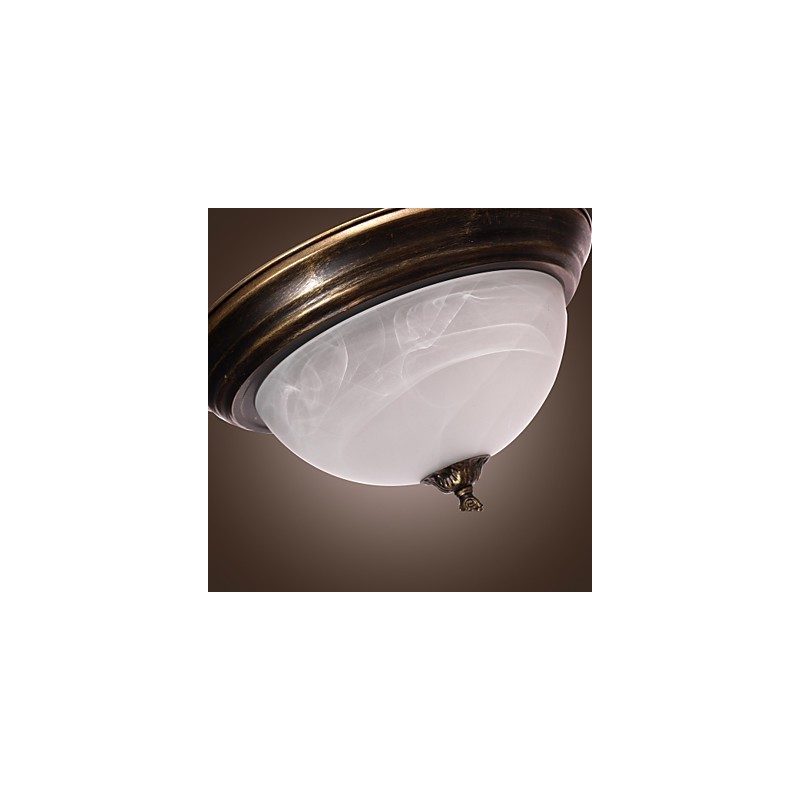 アンティーク調フラッシュマウント 2灯