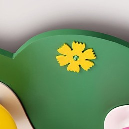 モダンコンテンポラリーウッド竹フラッシュマウント