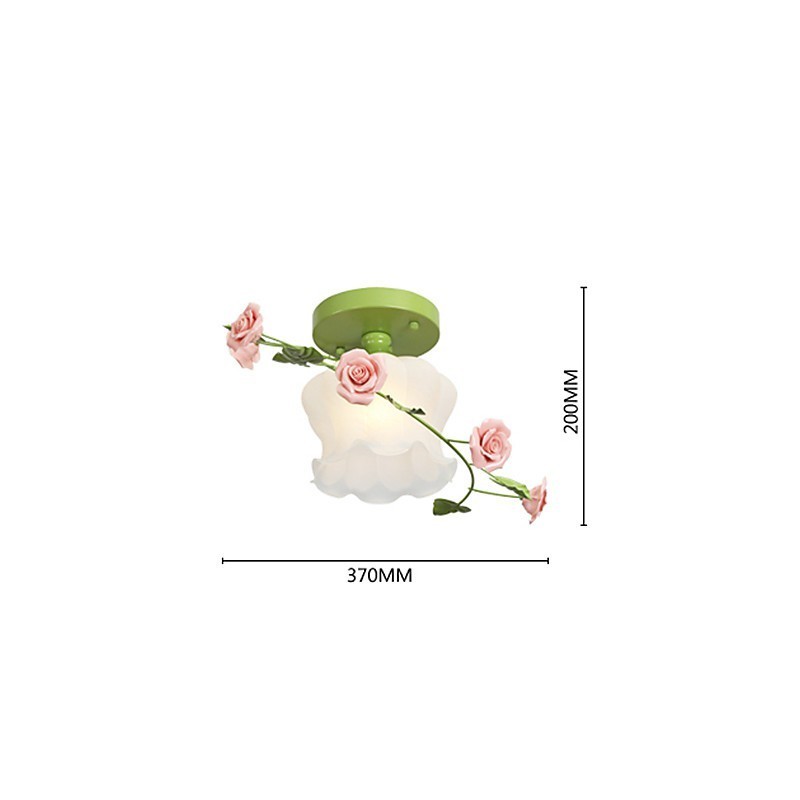 バレンタインデー バラ園の花と植物がドームの光を吸収