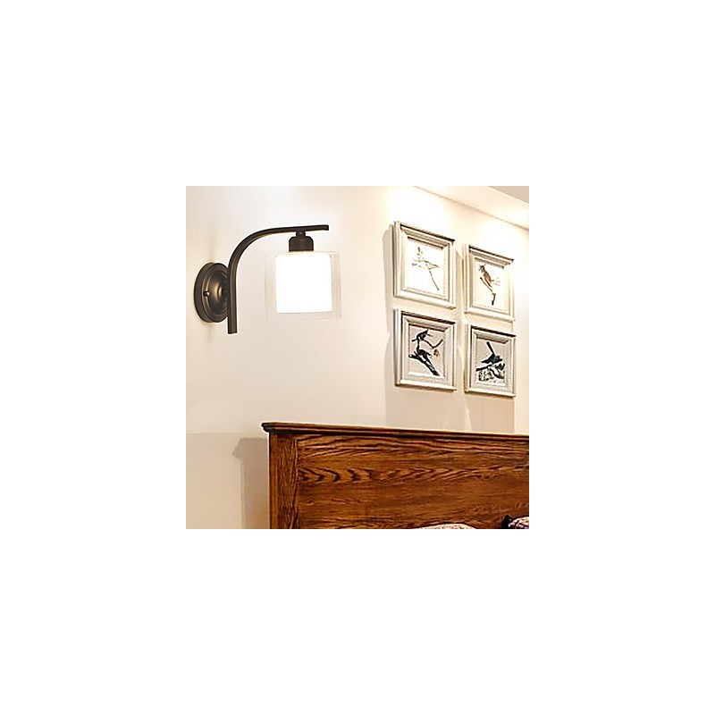 カントリーモダンコンテンポラリーミニスタイルの目の保護アンビエントライト壁取り付け用燭台壁ライト