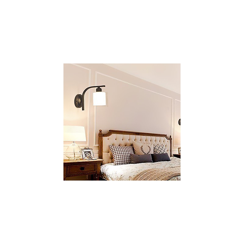 カントリーモダンコンテンポラリーミニスタイルの目の保護アンビエントライト壁取り付け用燭台壁ライト