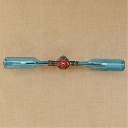 レトロアメリカンビレッジクリエイティブインダストリーウィンドデザイナーウォーターボトルウォールランプウォールライトブルー