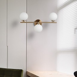 ガラス製ウォールランプ モダン コンテンポラリー ブロンズ ミニスタイル アップライト ウォール スコンセ ウォールライト