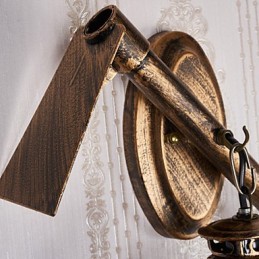 ミニスタイルのアップライトウォールスコンセウォールライトCの素朴なロッジペイント機能