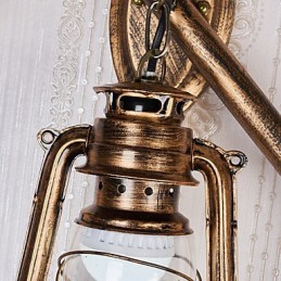 ミニスタイルのアップライトウォールスコンセウォールライトCの素朴なロッジペイント機能