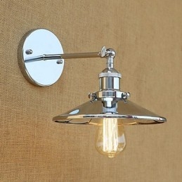 素朴なロッジカントリーレトロ電気メッキ機能ミニスタイルアンビエントライト壁取り付け用燭台