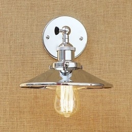 素朴なロッジカントリーレトロ電気メッキ機能ミニスタイルアンビエントライト壁取り付け用燭台
