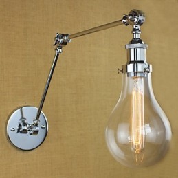 カントリーレトロ電気メッキ機能、ミニスタイルの目の保護スイングアームライト