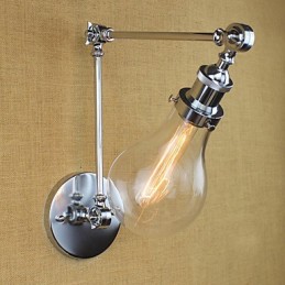 カントリーレトロ電気メッキ機能、ミニスタイルの目の保護スイングアームライト