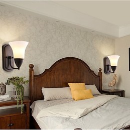 素朴なロッジブラックオキサイド仕上げ、目の保護機能、アンビエントライト、壁取り付け用燭台、壁ライト