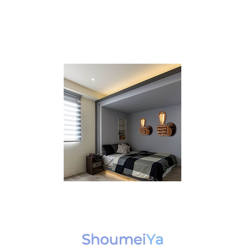 ロフトインダストリアルカフェウォールランプ樹脂ウォールランプロッジアンティークヴィンテージレトロペイント機能ミニスタイルアンビエントライトウォールスコンセウォールライト