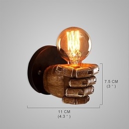 ロフトインダストリアルカフェウォールランプ樹脂ウォールランプロッジアンティークヴィンテージレトロペイント機能ミニスタイルアンビエントライトウォールスコンセウォールライト