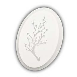 プラム彫刻アクリルスクラブウォールライトラウンドシェイプベッドサイドランプ廊下ライトウォームホワイトAC220V
