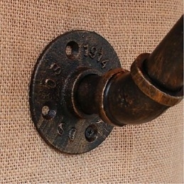 素朴なロッジ真鍮製のアンビエントライト用壁取り付け用燭台壁ライト
