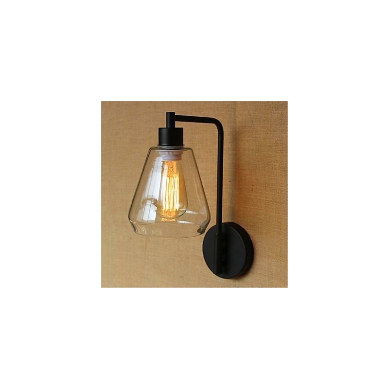 スイングアームアンビエントライト用の素朴なロッジカントリーブラックオキサイド仕上げ